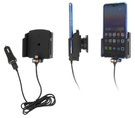 Uchwyt uniwersalny regulowany do Samsung Galaxy S22 bez futerału oraz w futerale lub etui o wymiarach: 70-83 mm (szer.), 2-10 mm (grubość) z wbudowanym kablem USB-C oraz ładowarką samochodową