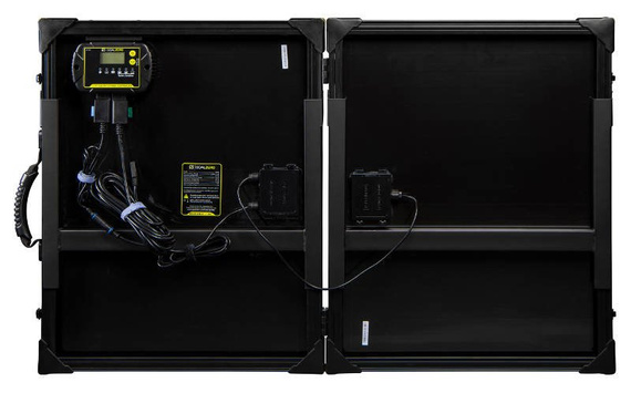 Kontroler ładowania 10A (opcja aligatorki) w zestawie z panelem solarnym Boulder 100 BriefCase