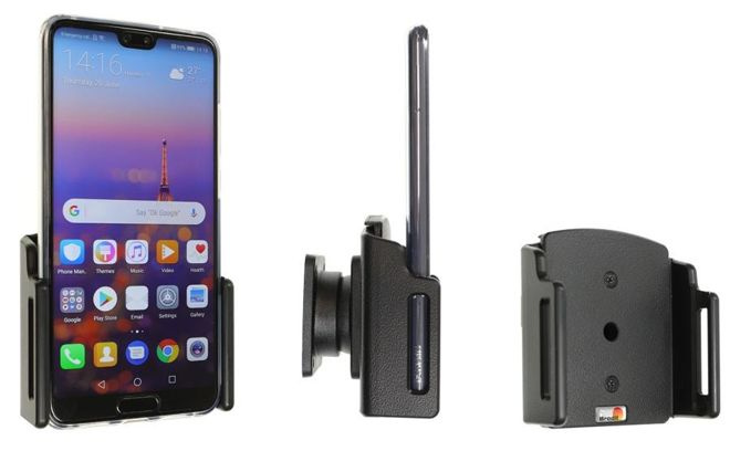 Uchwyt regulowany do Huawei P20 w futerale lub obudowie o wymiarach: 70-83 mm (szer.), 2-10 mm (grubość)