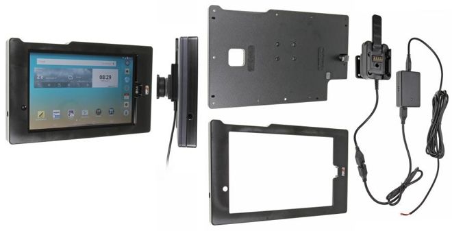 Brodit ochronna obudowa aktywna w wersji z adapterem Molex do profesjonalnego montażu do LG G Pad F 8.0 z systemem adaptacyjnym Active MultiMoveClip