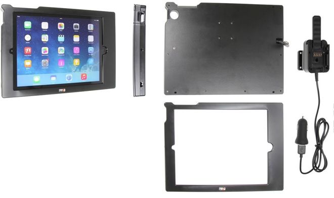 Brodit ochronna obudowa aktywna w wersji z kablem USB i ładowarką samochodową do Apple iPad 9.7 6 Generacji z systemem adaptacyjnym Active MultiMoveClip 
