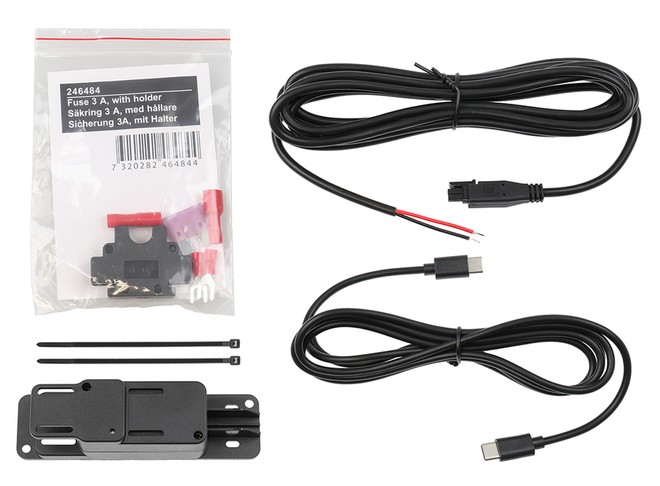 Brodit zasilacz Hard-Wired Power Supply - Qualcomm Quick Charge 3.0 + 5V/2.4A. Port Molex 2-stykowy. Z kablem Molex 2-stykowym oraz kablem USB typu C do USB typu C.