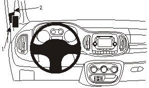 ProClip do Fiat 500 07-17