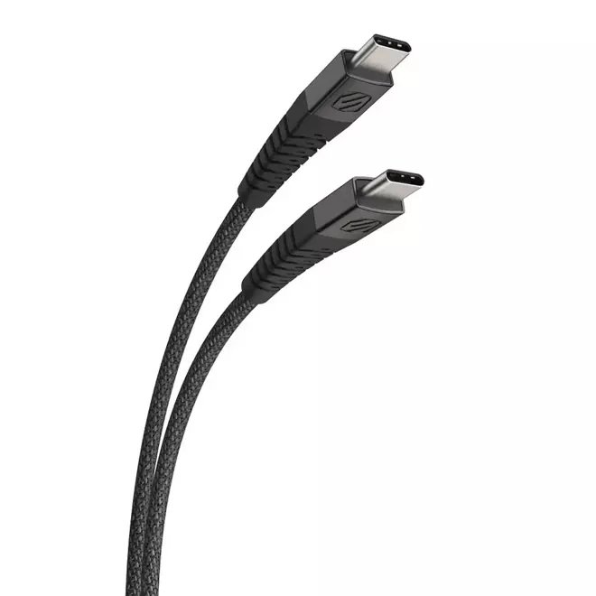Scosche StrikeLine™ HD Premium kabel 2w1 USB-C® - USB-C 1,2 metra