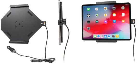 BRODIT Uchwyt aktywny z kablem USB do Apple iPad Pro 12,9 2018 (A1895, A1976, A1983, A2014)