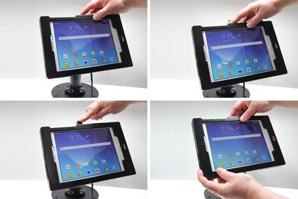 Brodit ochronna obudowa z adapterem Molex do profesjonalnego montażu do Samsung Galaxy Tab A 8.0 (2015) SM-T350 z systemem adaptacyjnym Active MultiMoveClip 