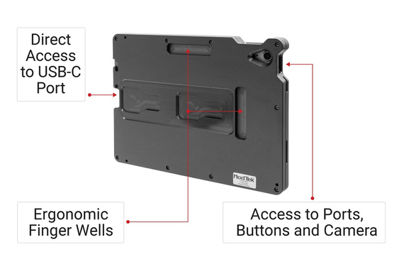 ModTek™ Hard Case Obudowa aktywna do Apple iPad 10th Gen (A2696, A2757, A2777) przetestowana na upadek z wysokości 1,8 m.