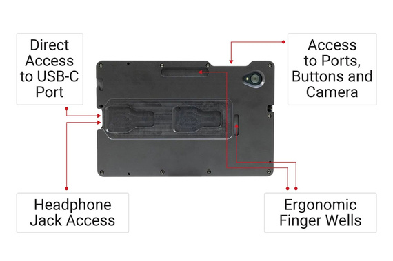 ModTek™ Hard Case Obudowa aktywna do Lenovo Tab K10 TB-X6C6F przetestowana na upadek z wysokości 1,8 m.