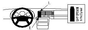 ProClip do Mercedes Benz SL-Class 89-02