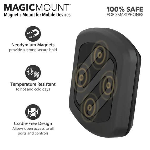 Scosche MagicMount™ Dash/Window. Uchwyt magnetyczny do montażu na szybie / desce auta / w biurze dedykowany do Samsung S23