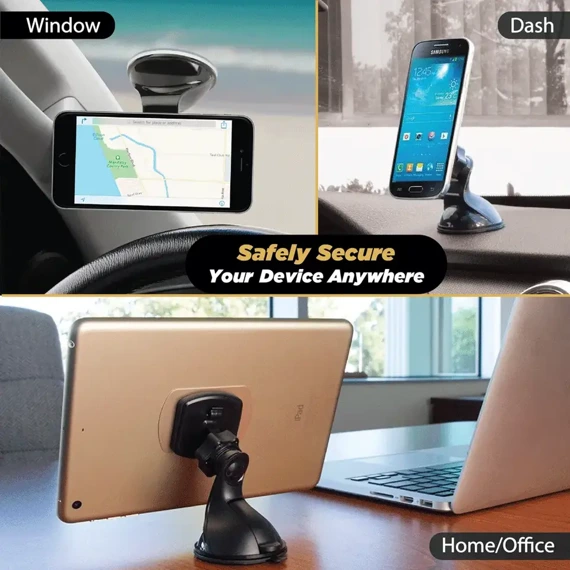 Scosche MagicMount™ Dash/Window. Uchwyt magnetyczny do montażu na szybie / desce auta / w biurze z płytką mocującą do Mi Note 11 PRO