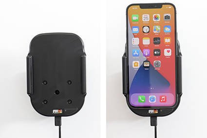 Uchwyt Indukcyjny dedykowany do Apple iPhone 12 Pro Max z wbudowanym kablem USB oraz ładowarką samochodową