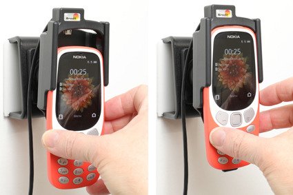 Uchwyt aktywny do instalacji na stałe do Nokia 3310 4G, 3G (2018)