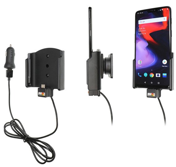 Uchwyt aktywny z kablem USB do OnePlus 6