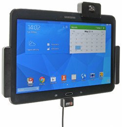 Uchwyt aktywny z kablem USB do Samsung Galaxy Tab 4 10.1 SM-T530 z blokadą na kluczyk