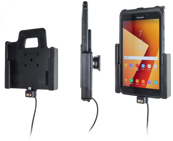 Uchwyt aktywny z kablem USB do Samsung Galaxy Tab Active 2, SM-T390/SM-T395 w oryginalnym futerale