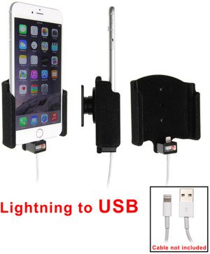 Uchwyt do Apple iPhone 8 Plus z możliwością wpięcia kabla lightning USB