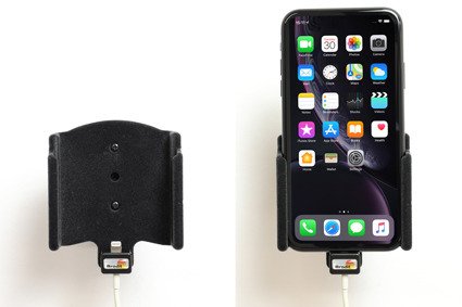 Uchwyt do Apple iPhone Xr z możliwością wpięcia kabla lightning USB