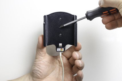 Uchwyt do Apple iPhone Xs z możliwością wpięcia kabla lightning USB