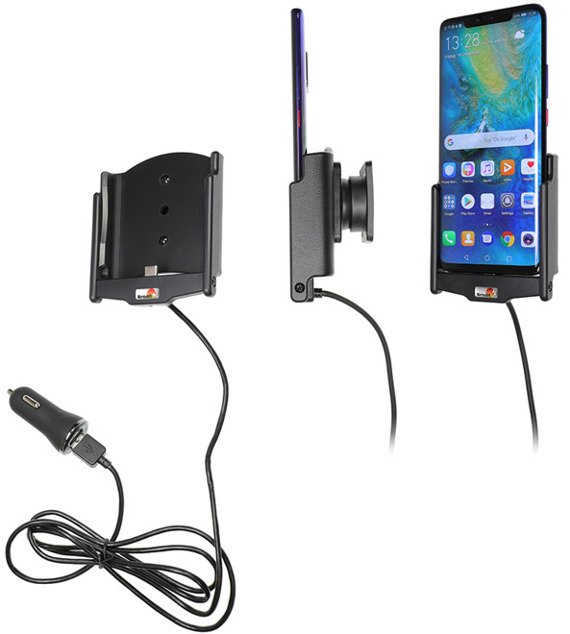 Uchwyt do Huawei Mate 20 Pro z wbudowanym kablem USB oraz ładowarką samochodową