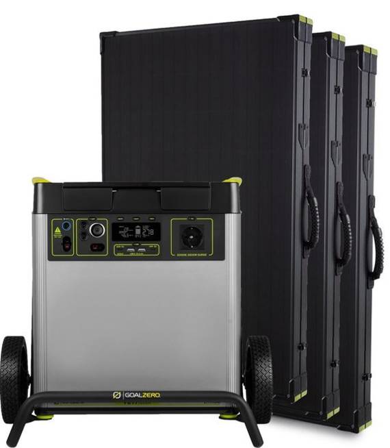 Zestaw solarny Yeti 6000X EU universal version + Boulder 200 BriefCase (3x)