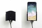 Uchwyt do Apple iPhone X z wbudowanym kablem USB oraz ładowarką samochodową