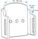 Uchwyt uniwersalny pasywny do smartfonów bez futerału oraz w futerale lub etui o wymiarach: 75-89 mm (szer.), 12-16 mm (grubość)